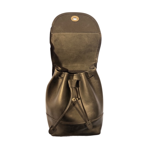 Vintage Coach 801-08 Leather Backpack | Glove-Tanned Cowhide | Black main image 6